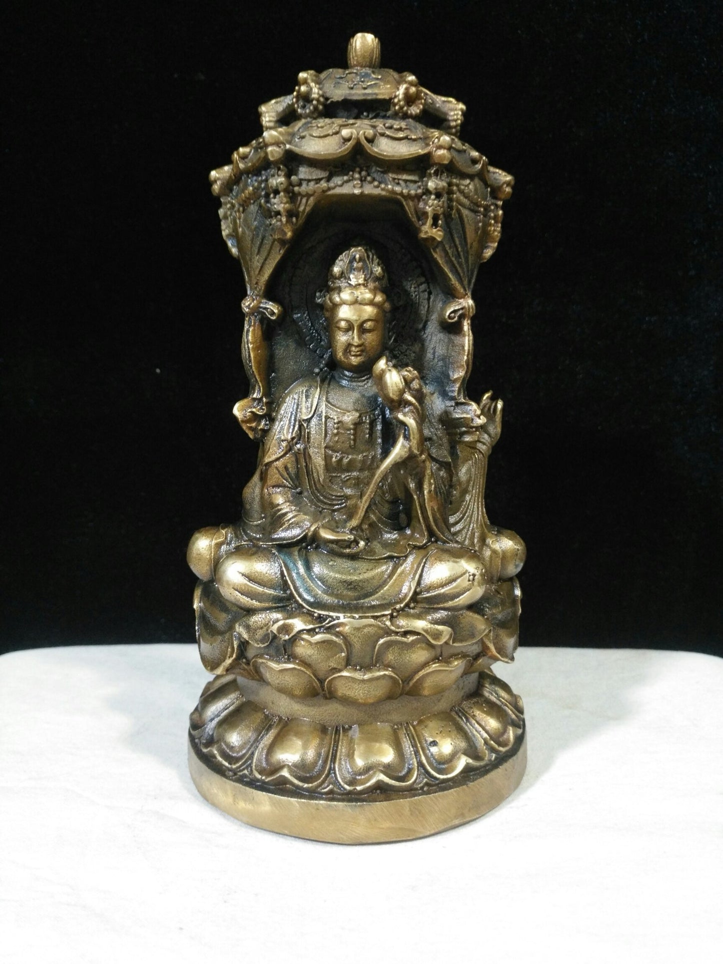 Pure Copper Three Faced Buddha