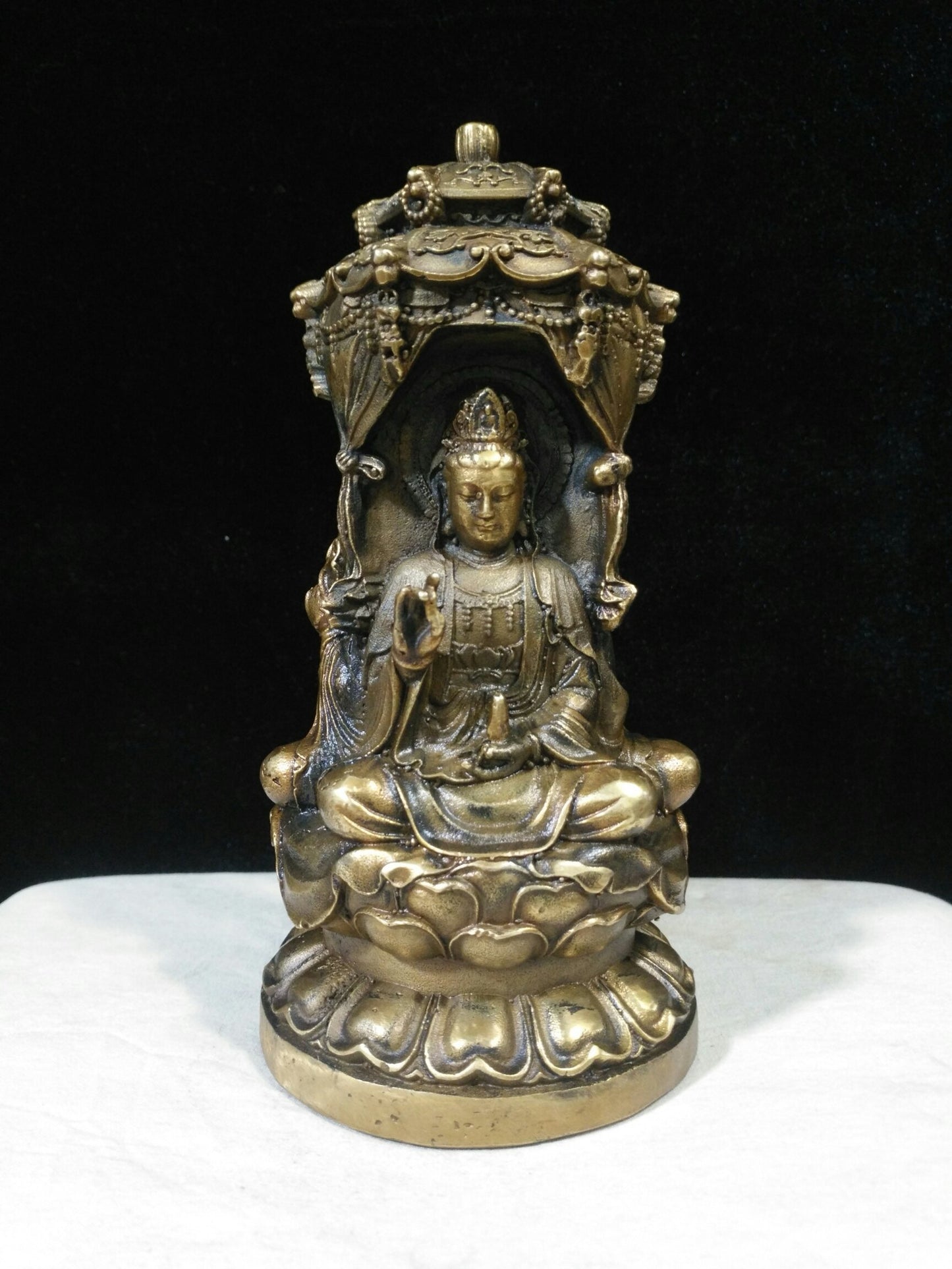 Pure Copper Three Faced Buddha