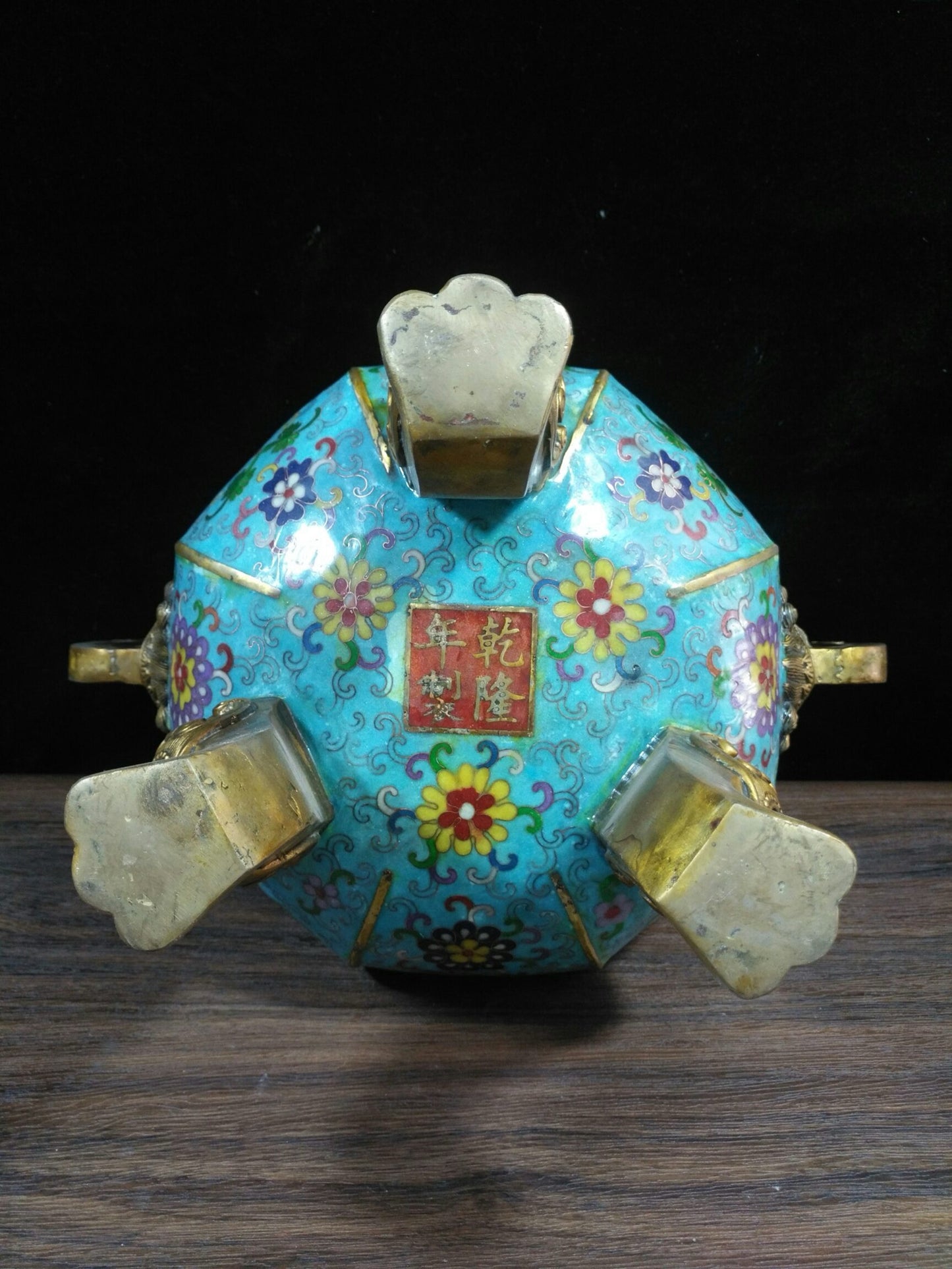 Pure copper Ruyi incense burner