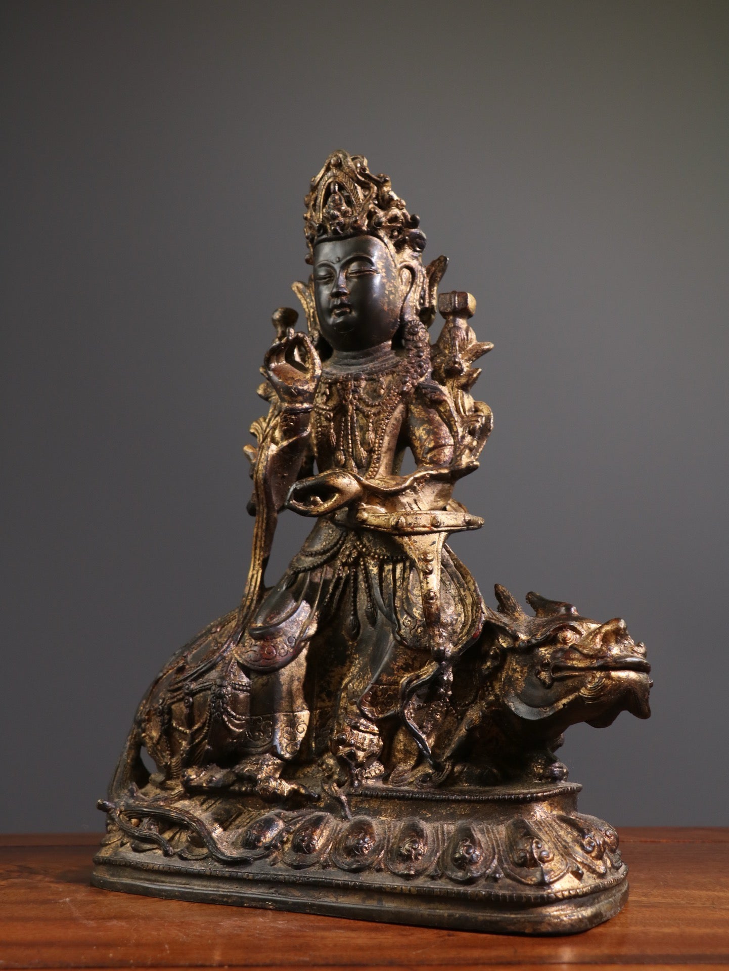 Chinese Antique [Sitting Beast Tara Bodhisattva]