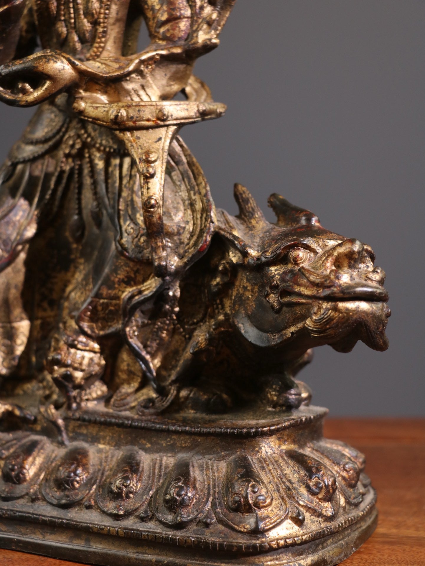 Chinese Antique [Sitting Beast Tara Bodhisattva]