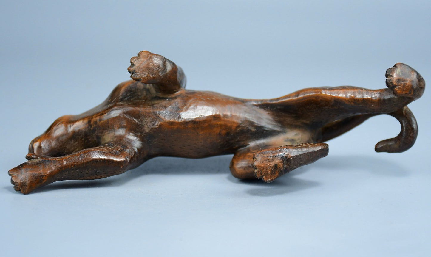 Boutique boxwood leopard ornament