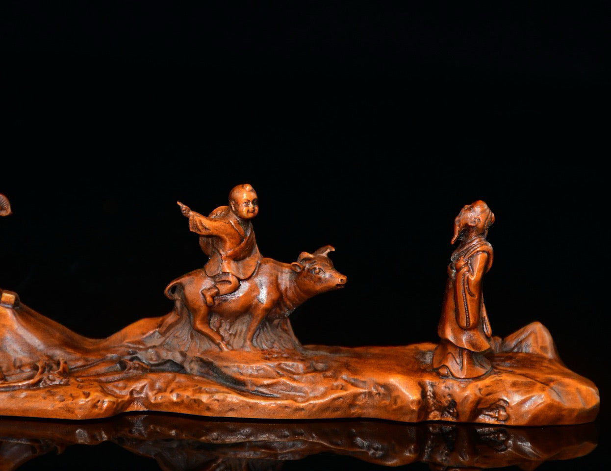 Huangyang Wood Inquiring Pen Holder Decoration