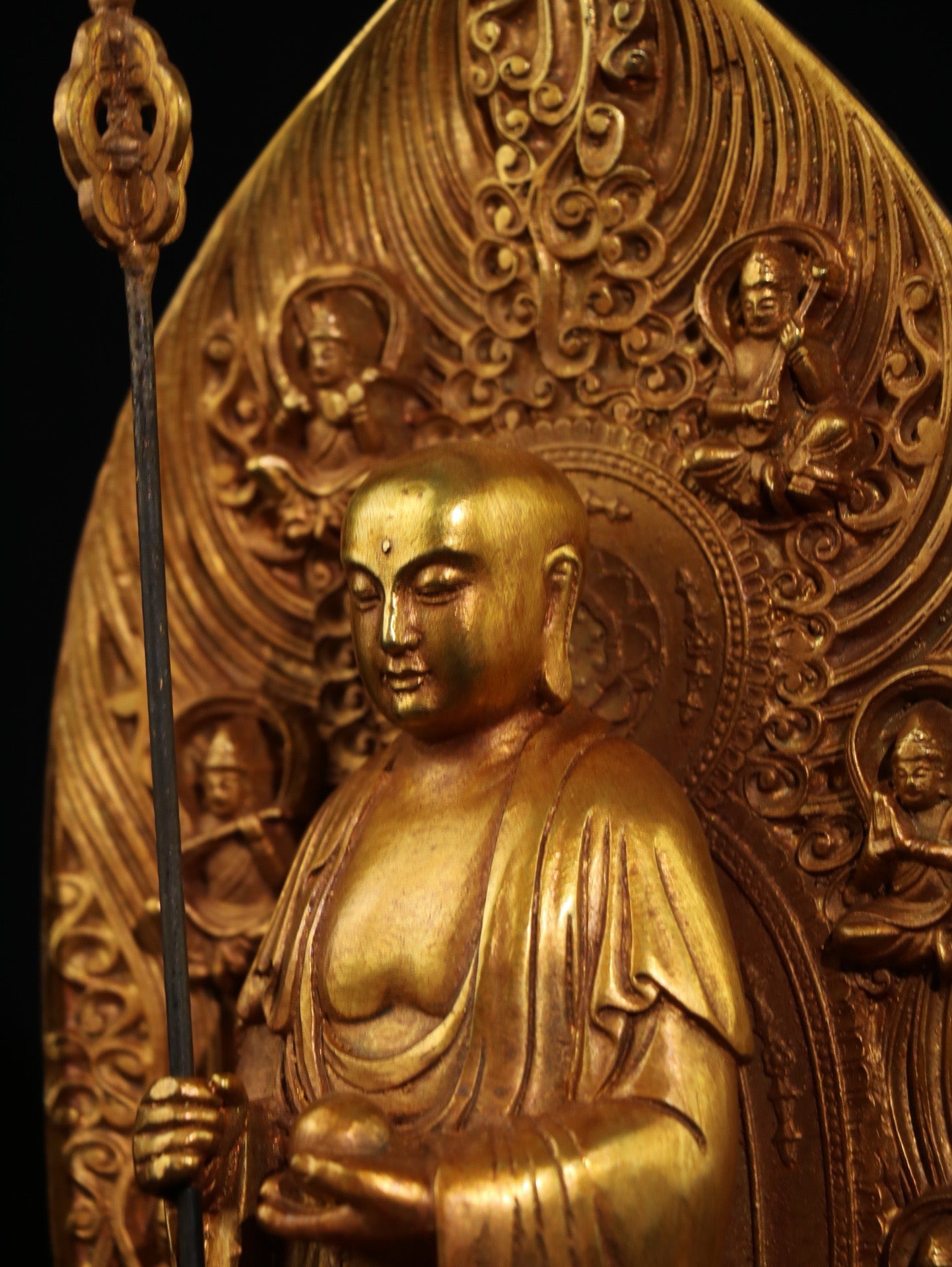 A Chinese antique statue of Ksitigarbha Bodhisattva