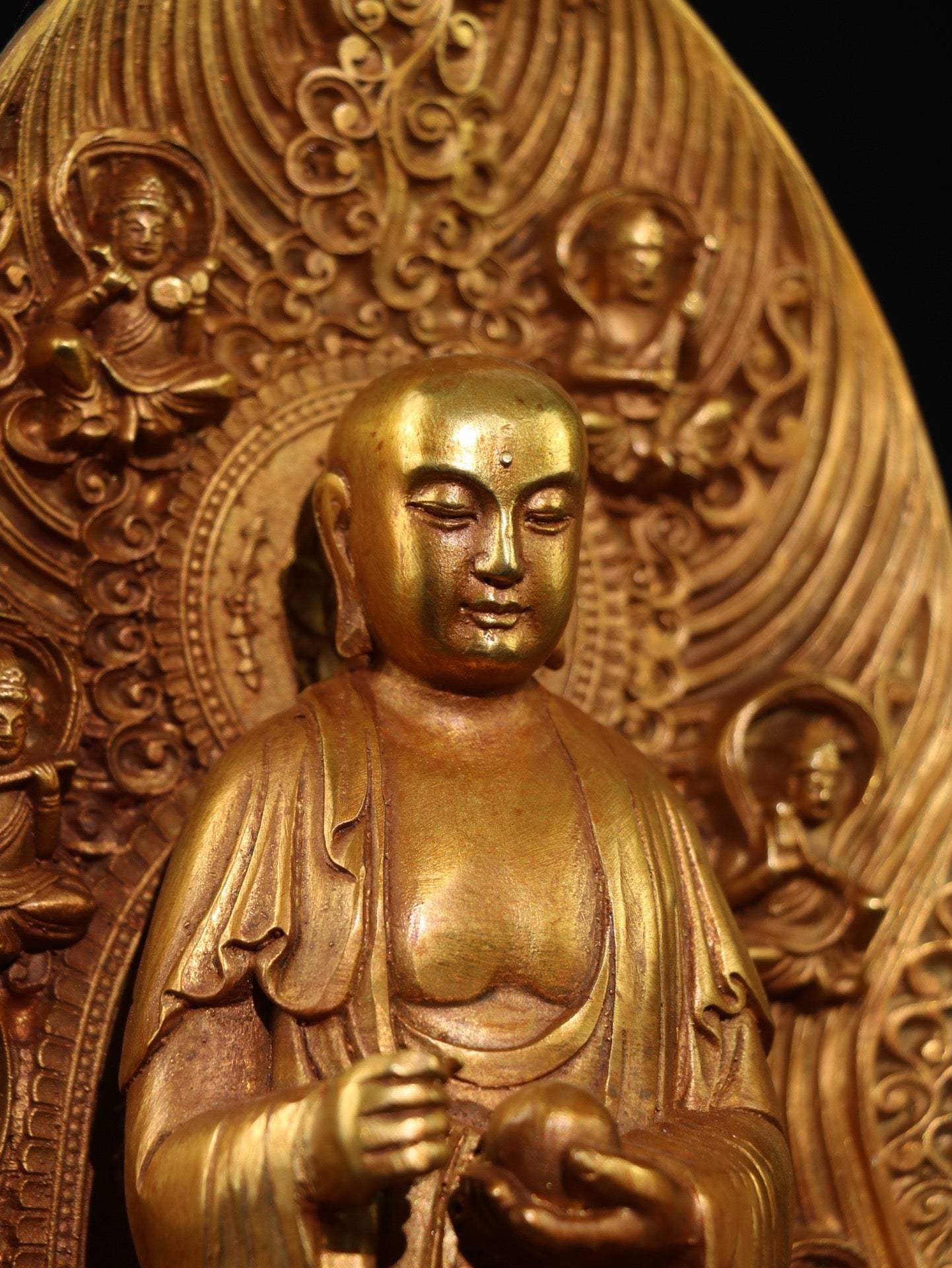 A Chinese antique statue of Ksitigarbha Bodhisattva