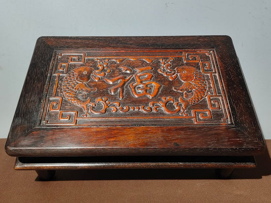 Chinese antique old rosewood tea table