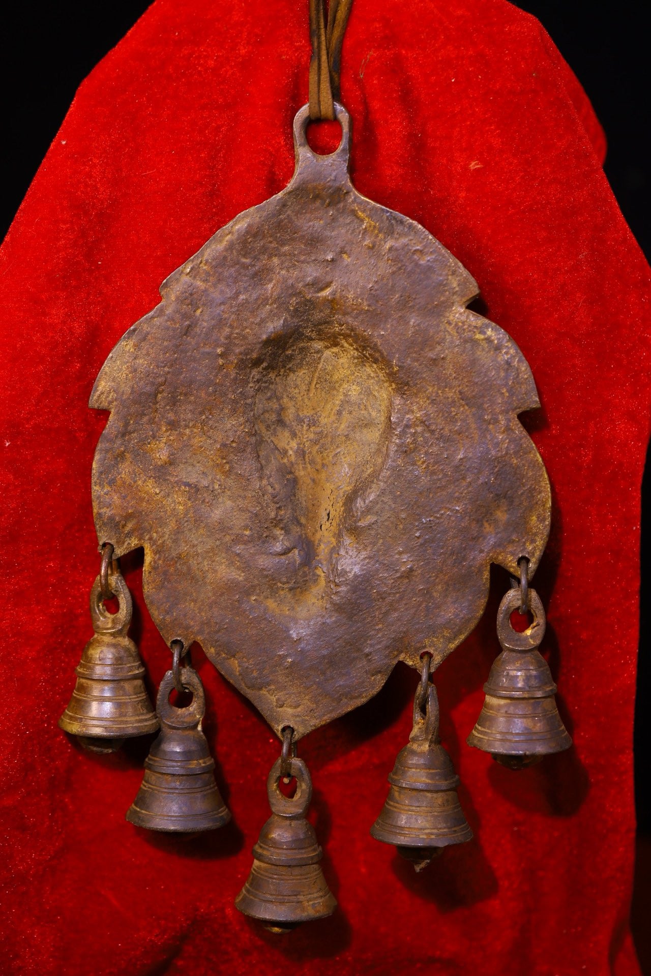Copper handmade painted elephant trunk God of Wealth