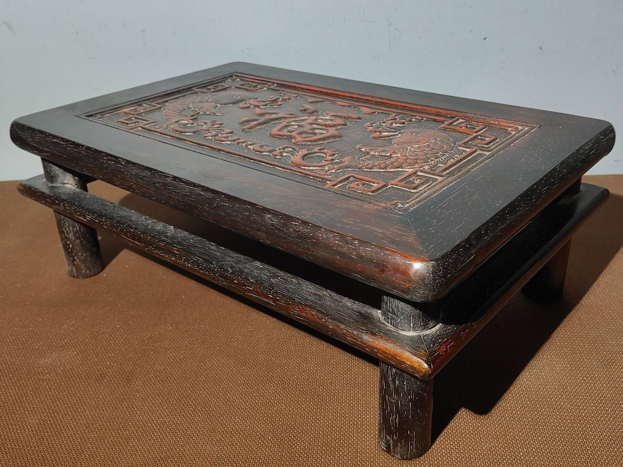 Chinese antique old rosewood tea table