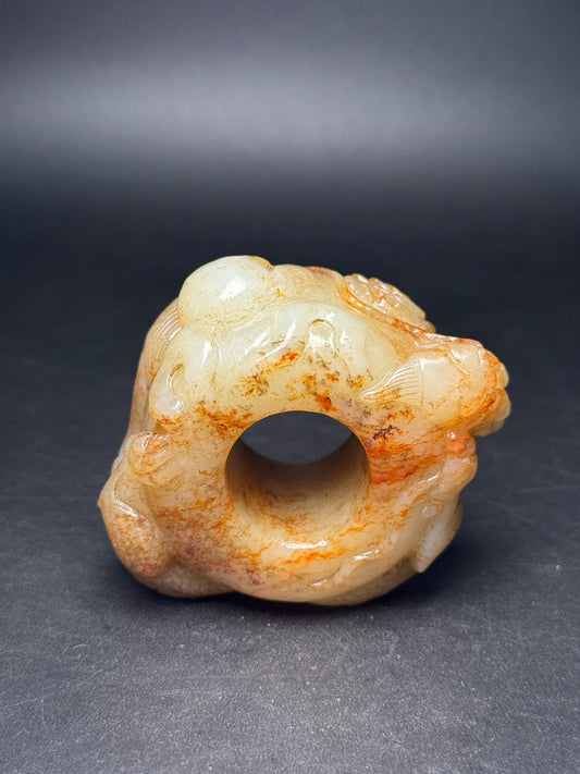 Chinese Antique Hotan Jade Ring