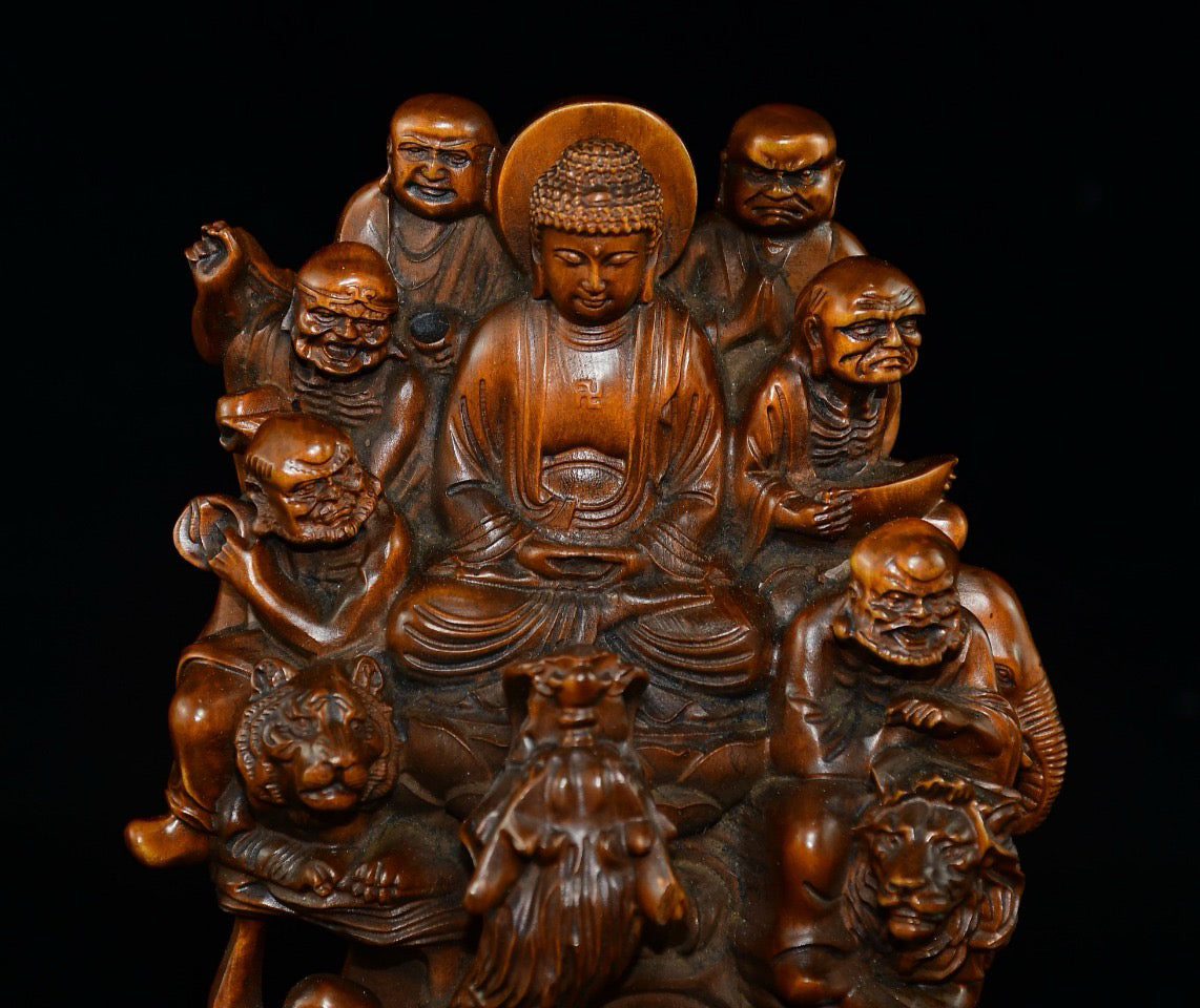 Boxwood 18 Arhat decorations