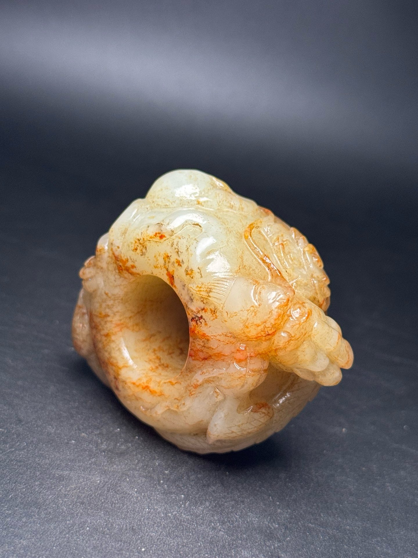 Chinese Antique Hotan Jade Ring