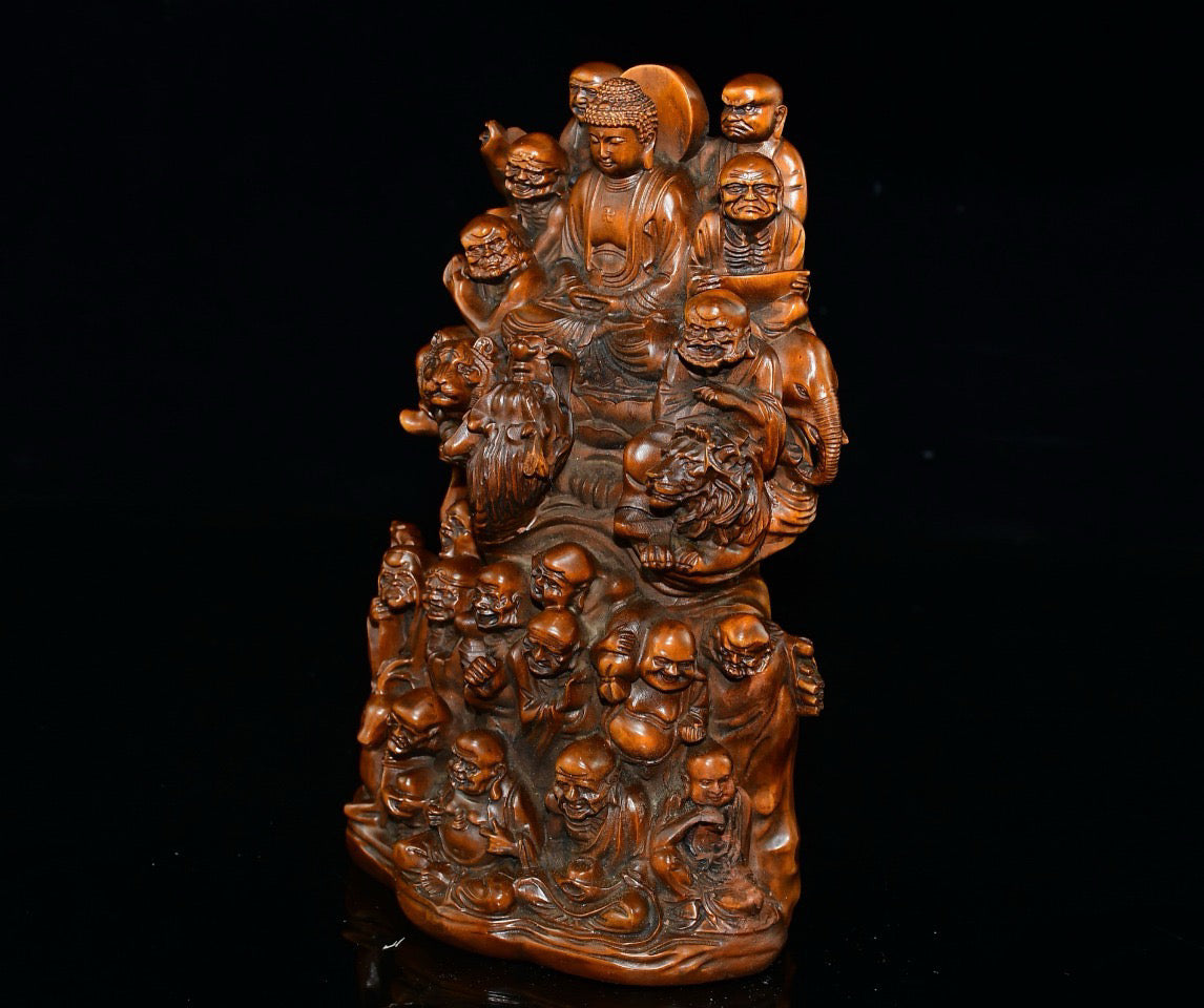 Boxwood 18 Arhat decorations