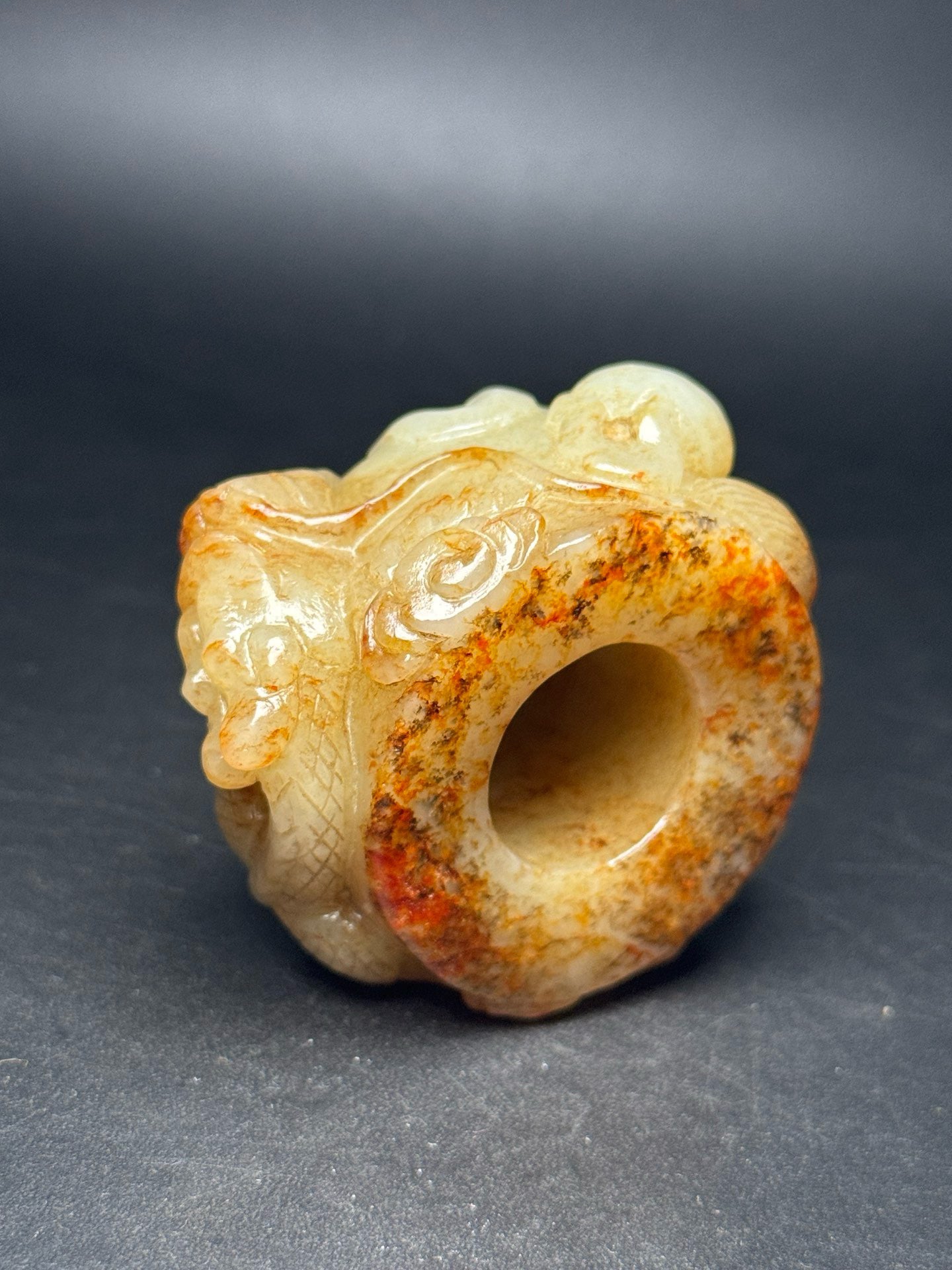 Chinese Antique Hotan Jade Ring