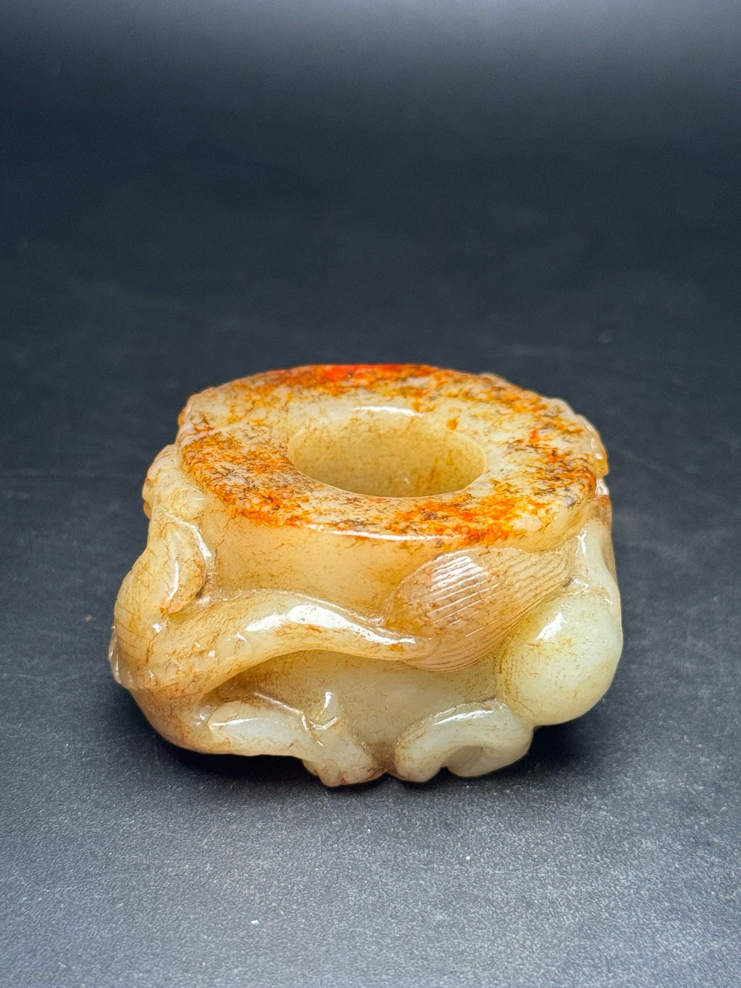 Chinese Antique Hotan Jade Ring