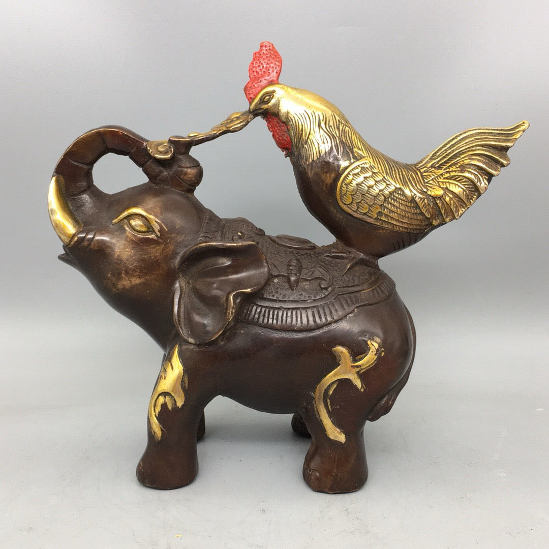 Chinese antique pure copper auspicious ornaments