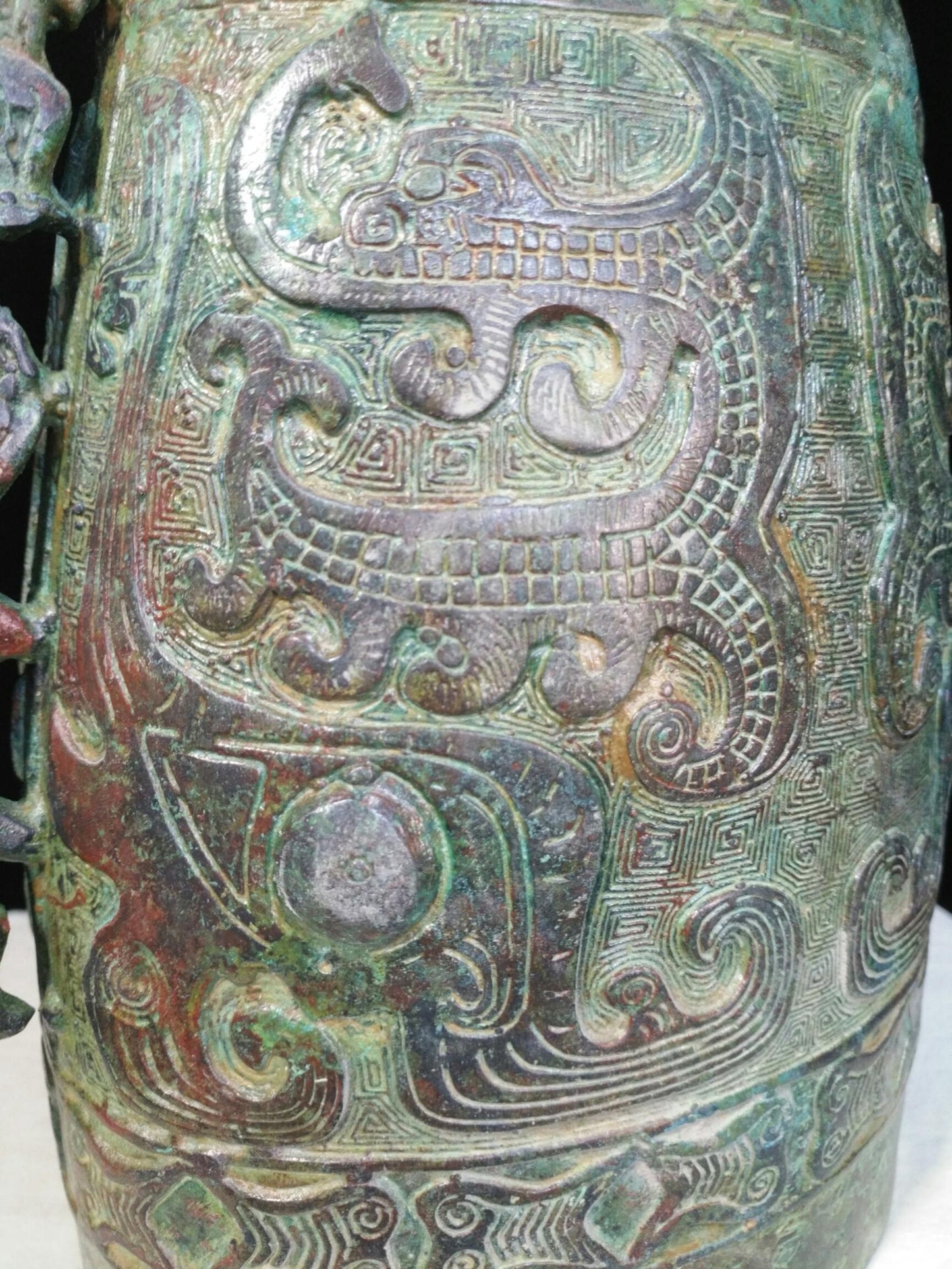 Bronze instrument Four Tiger Bo Bell