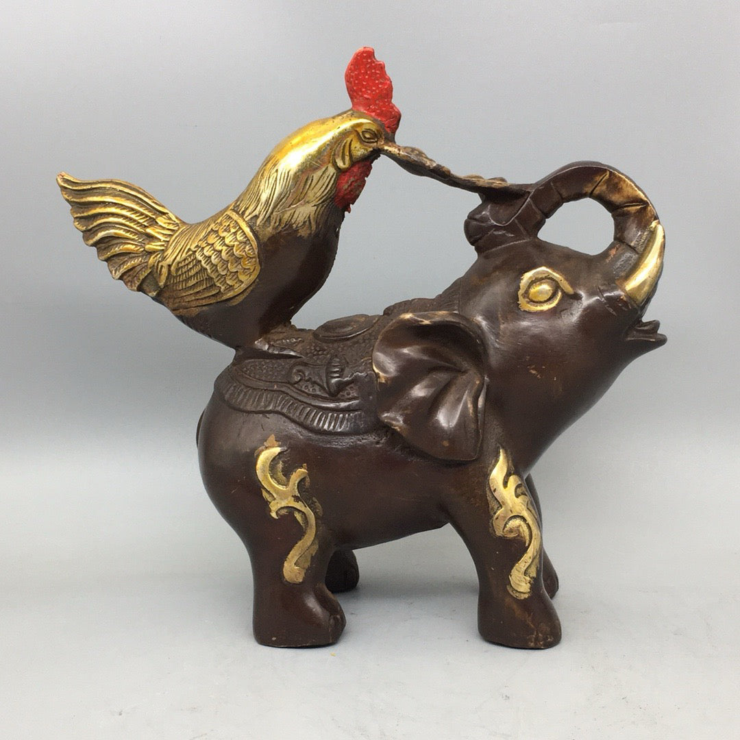 Chinese antique pure copper auspicious ornaments