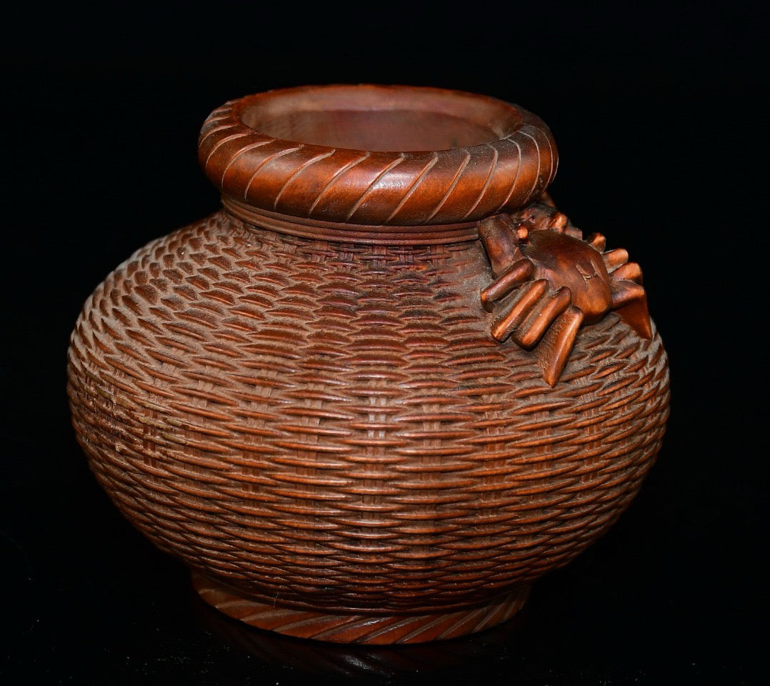 Huangyang wood crab basket ornament