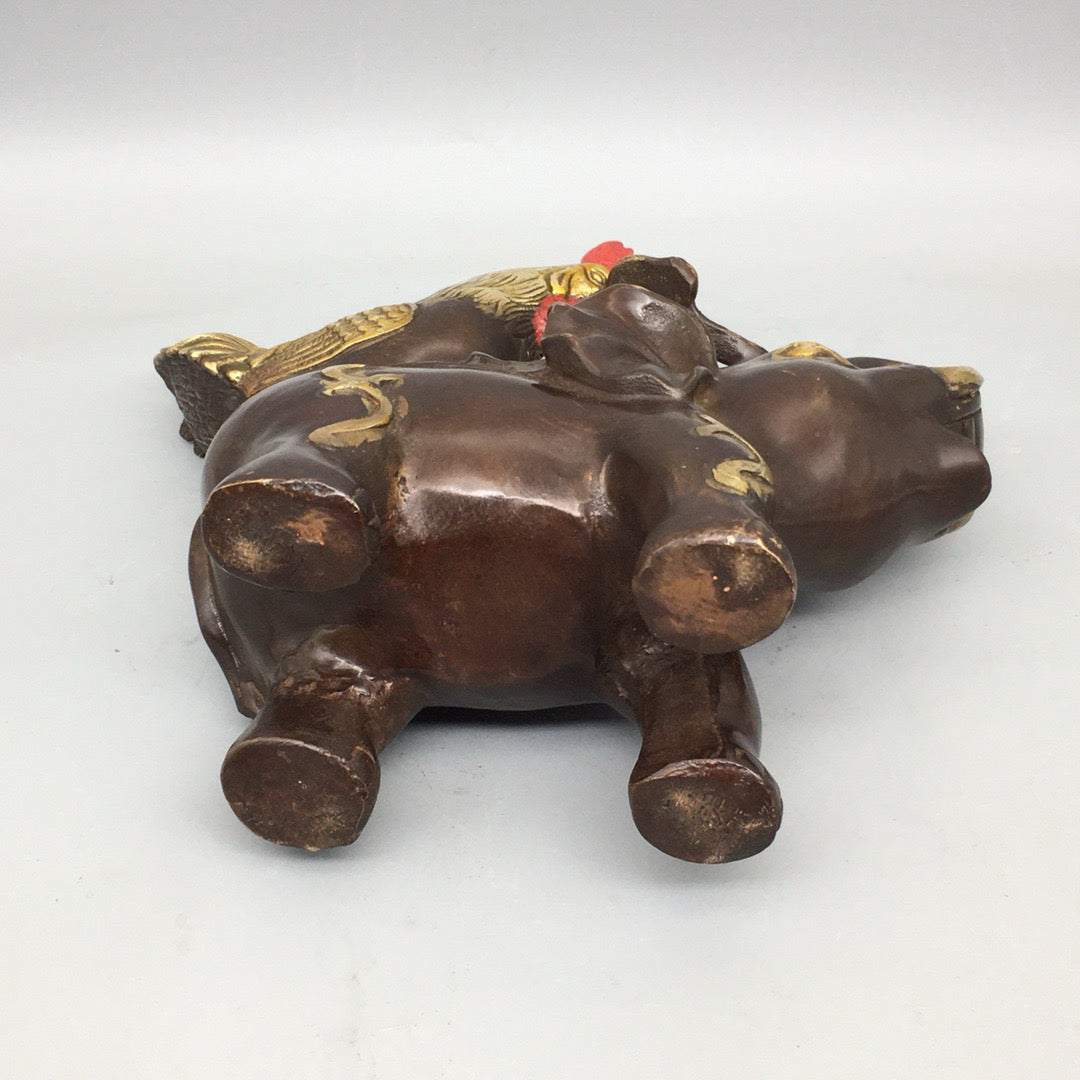 Chinese antique pure copper auspicious ornaments
