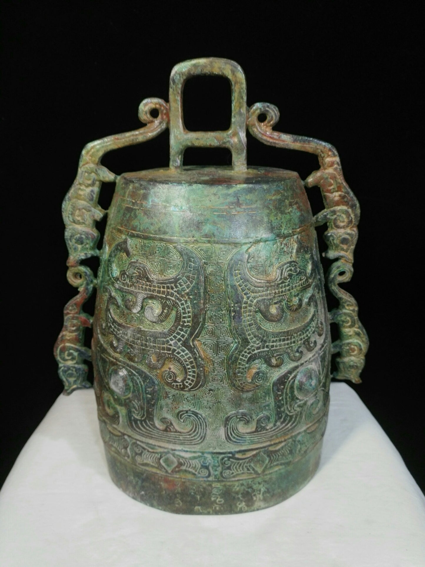 Bronze instrument Four Tiger Bo Bell