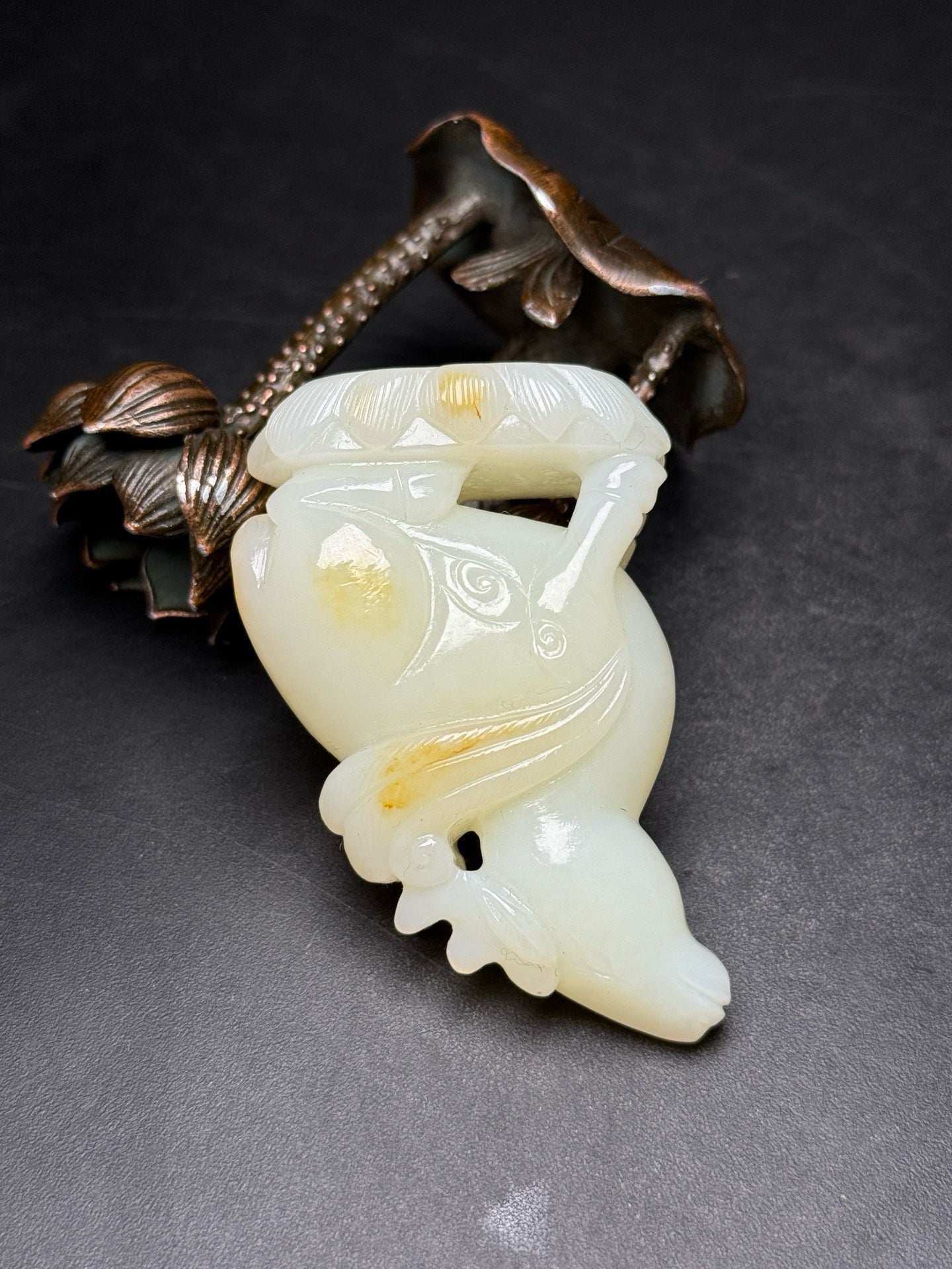 Chinese antique Hetian Yuming jade pieces