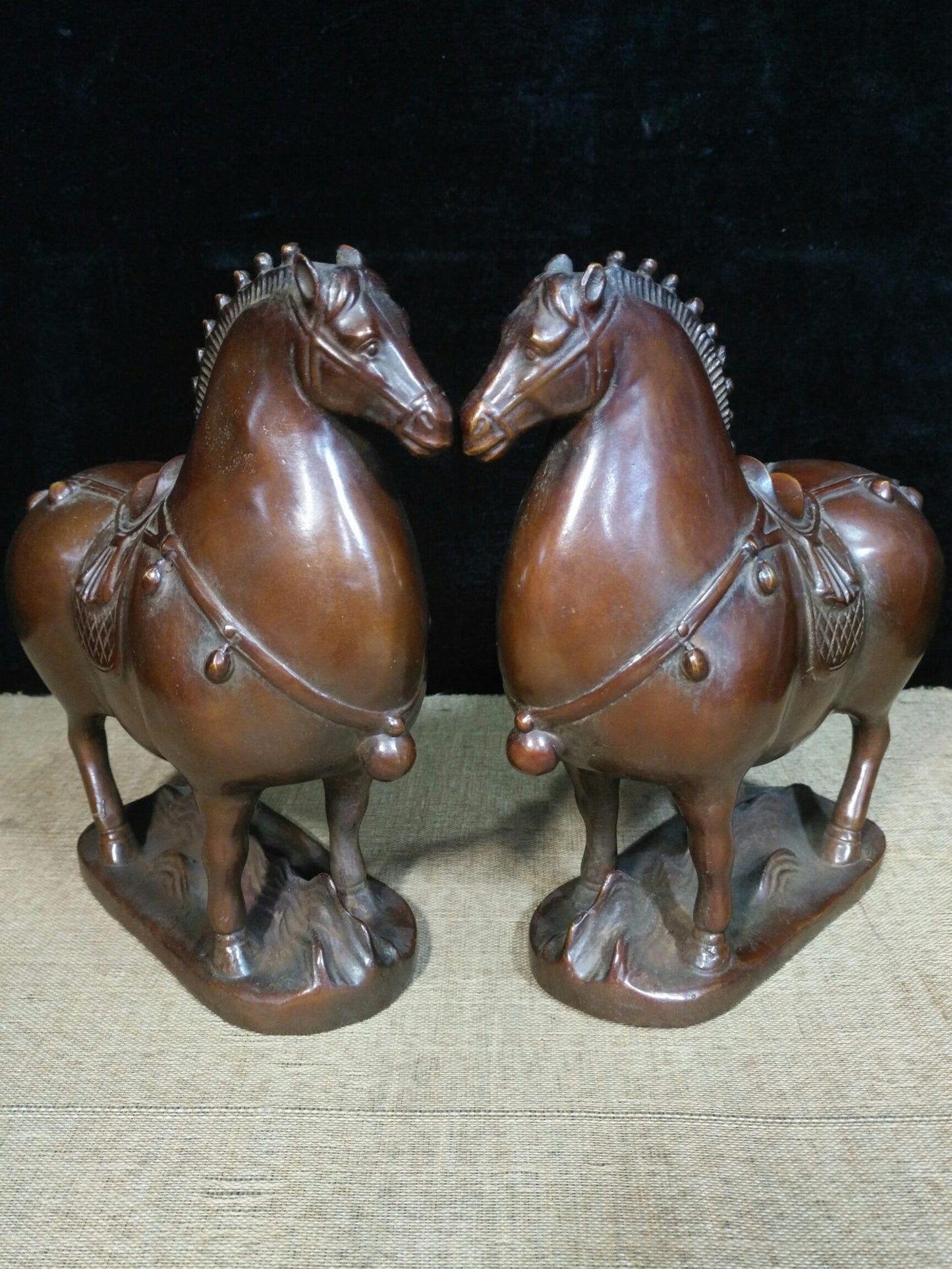 Pure copper flourishing Tang Dynasty steed