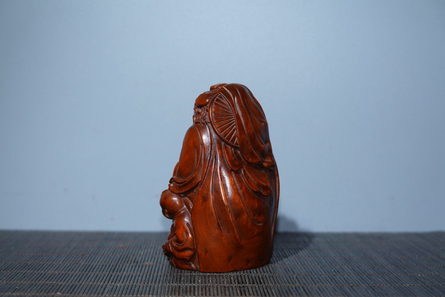 Collected boxwood carved birthday star ornaments