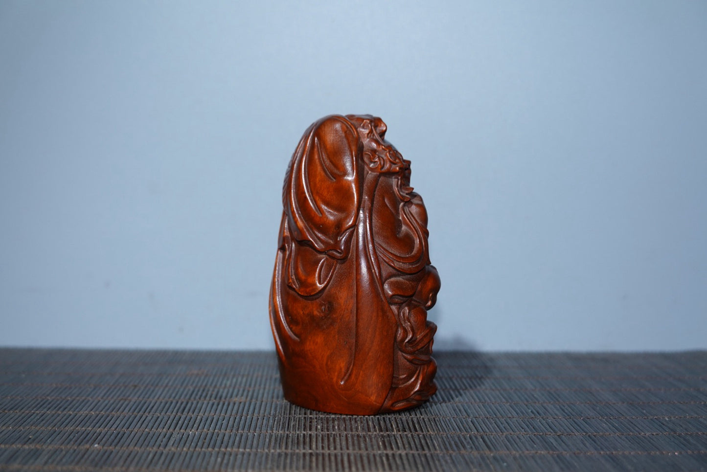 Collected boxwood carved birthday star ornaments