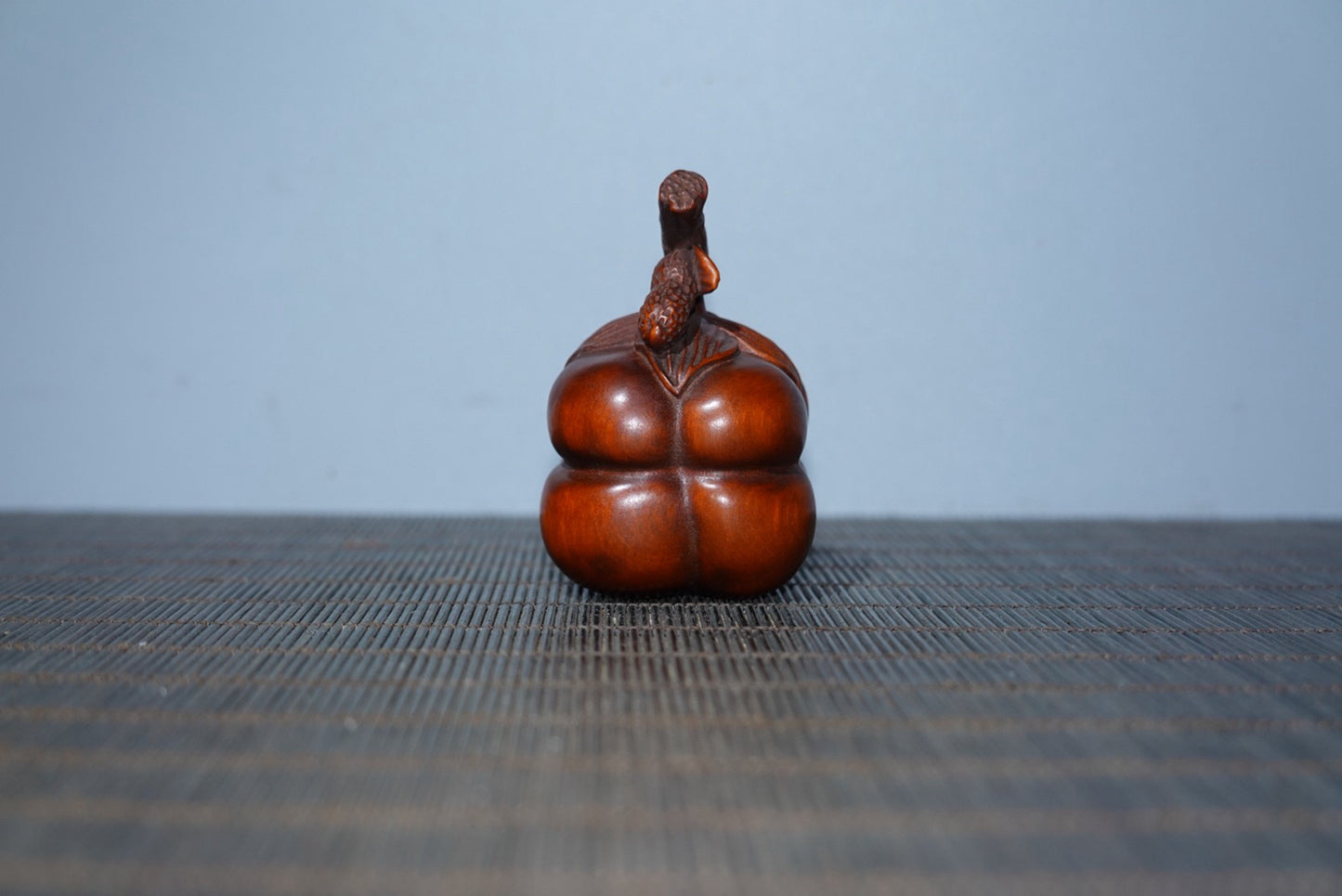 Collectible boxwood carved pumpkin ornaments, handlebars, gifts