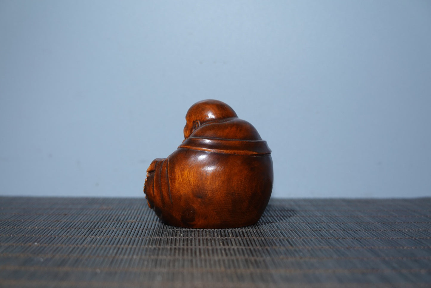 Collected Huangyang wood carved Maitreya Buddha ornaments, handlebars, gifts