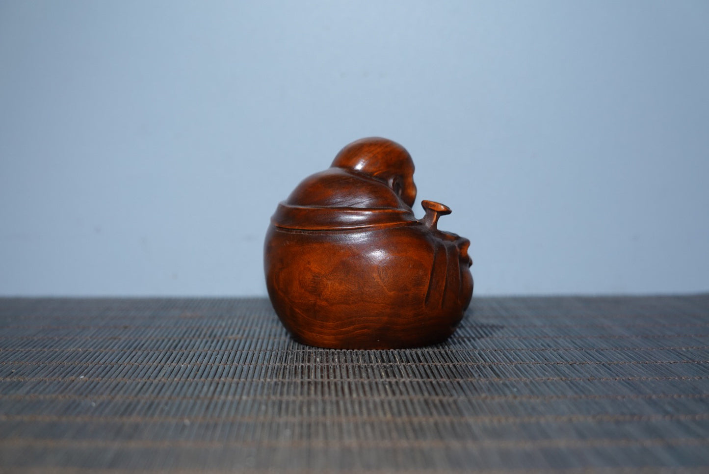 Collected Huangyang wood carved Maitreya Buddha ornaments, handlebars, gifts