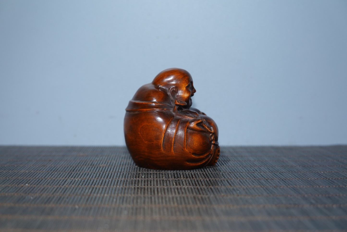 Collected Huangyang wood carved Maitreya Buddha ornaments, handlebars, gifts