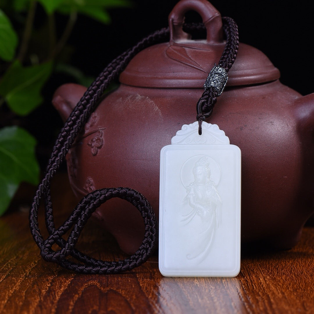 Hotan Jade's Auspicious Guanyin