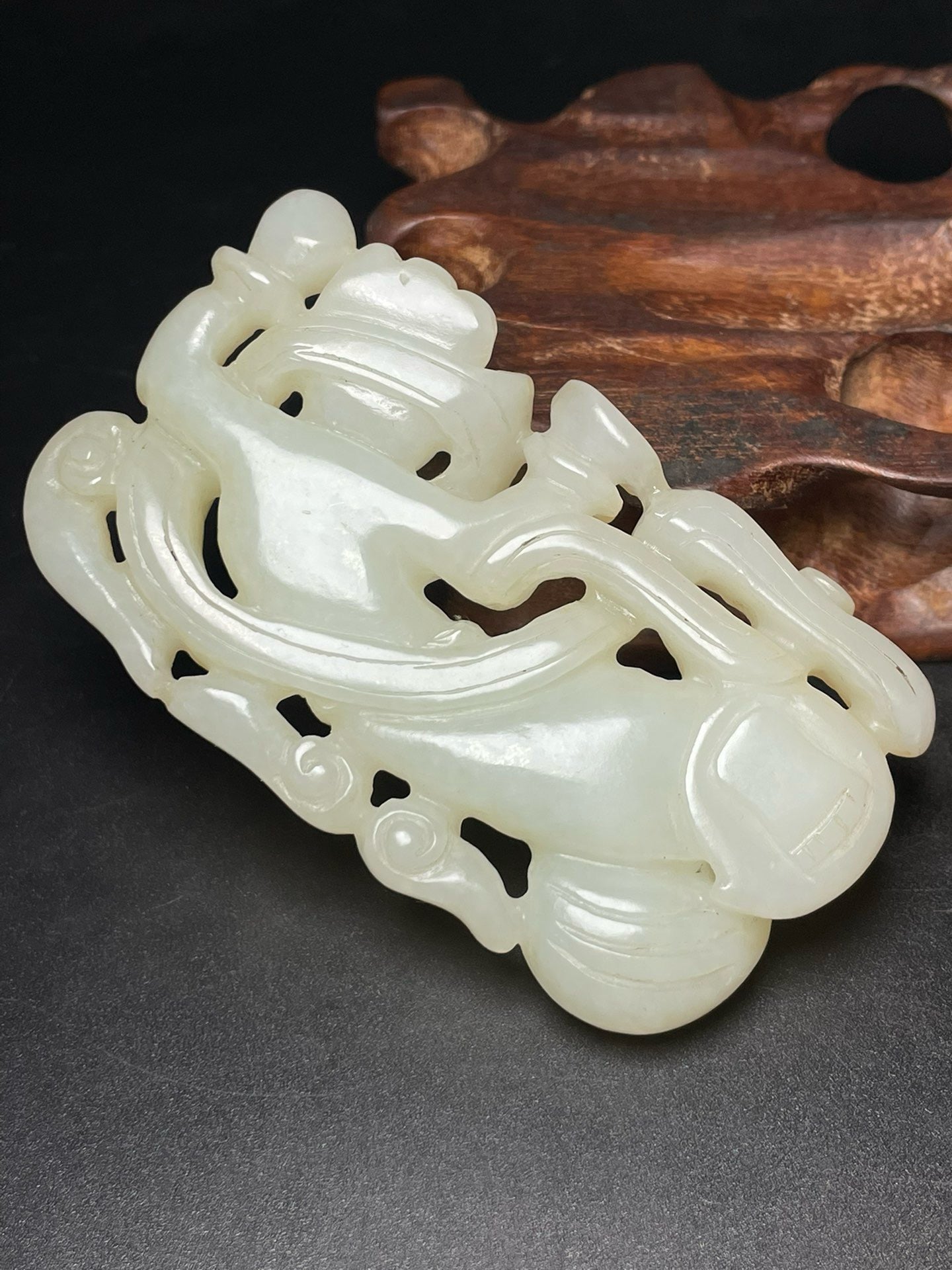 Chinese Antique Hotan Jade Dunhuang Flying Fairy