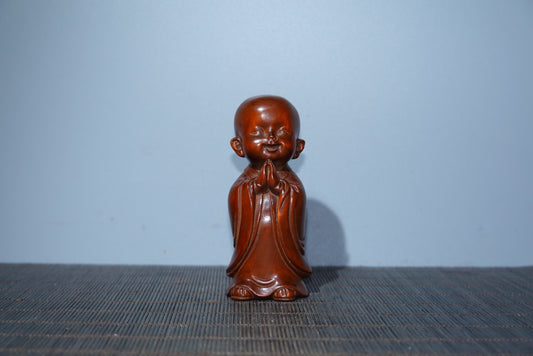 Collected Huangyang Wood Carving as a Gift for Little Monk Wudao