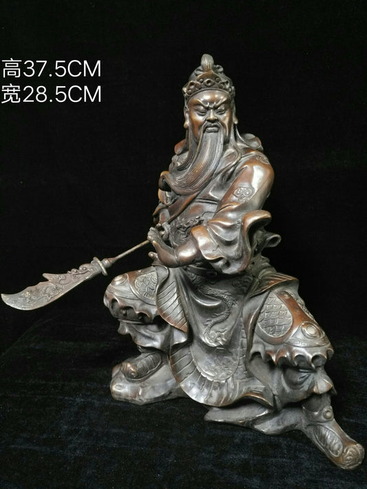 Pure copper Wu Cai Shen Feng Shui ornament