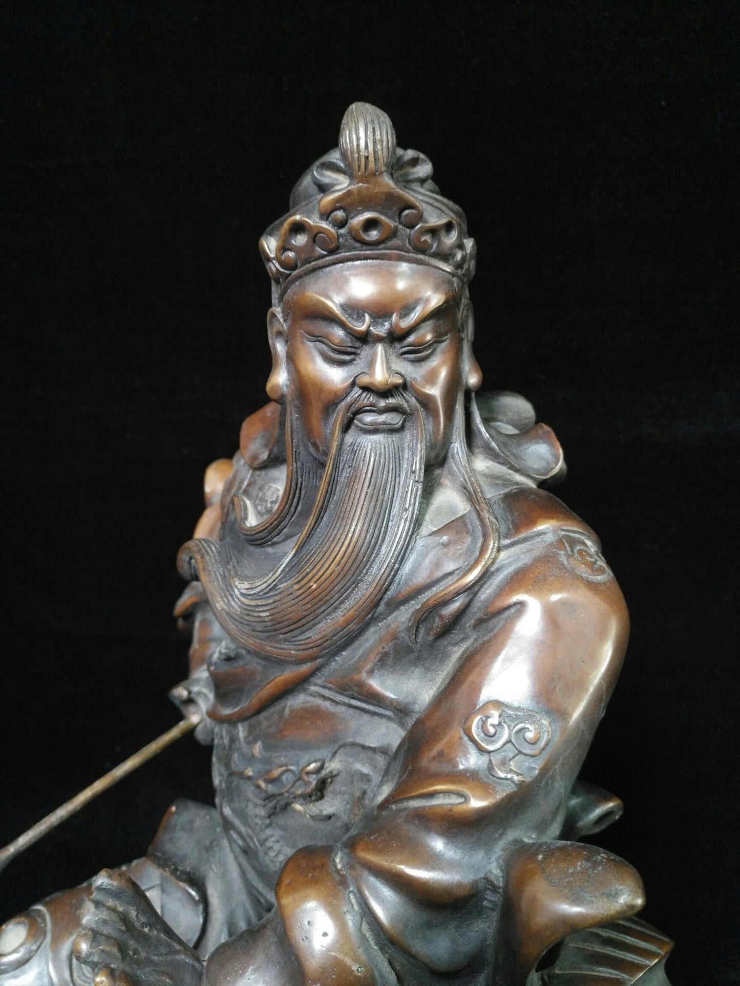 Pure copper Wu Cai Shen Feng Shui ornament