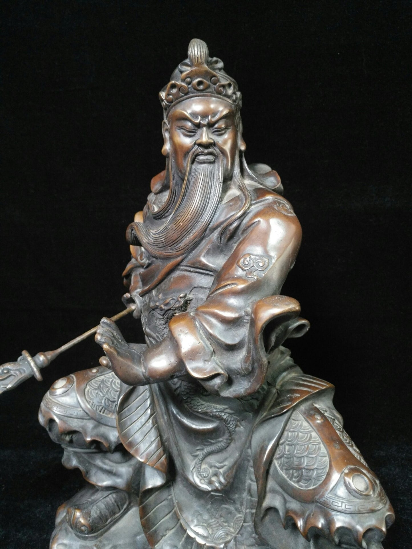 Pure copper Wu Cai Shen Feng Shui ornament