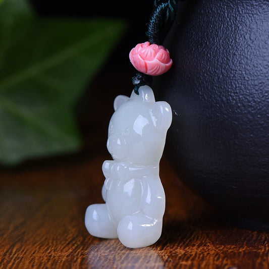 Hotan Jade's Auspicious Little Bear