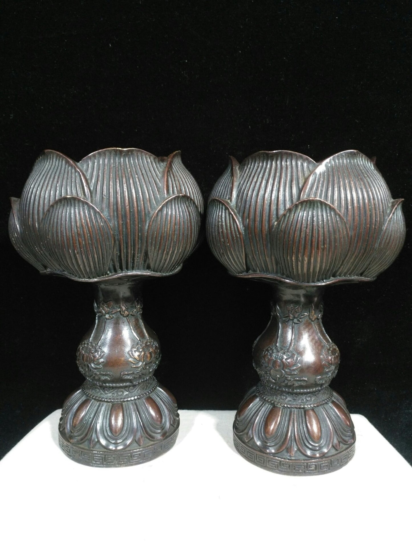 Pure copper lotus incense burner