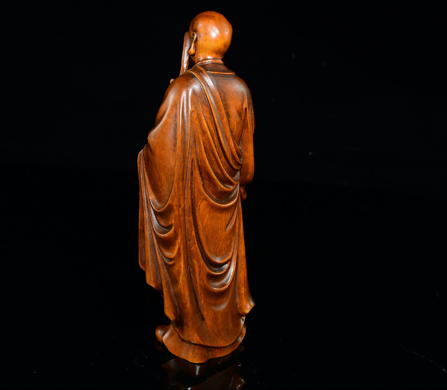 Boxwood long eyebrow Arhat decoration