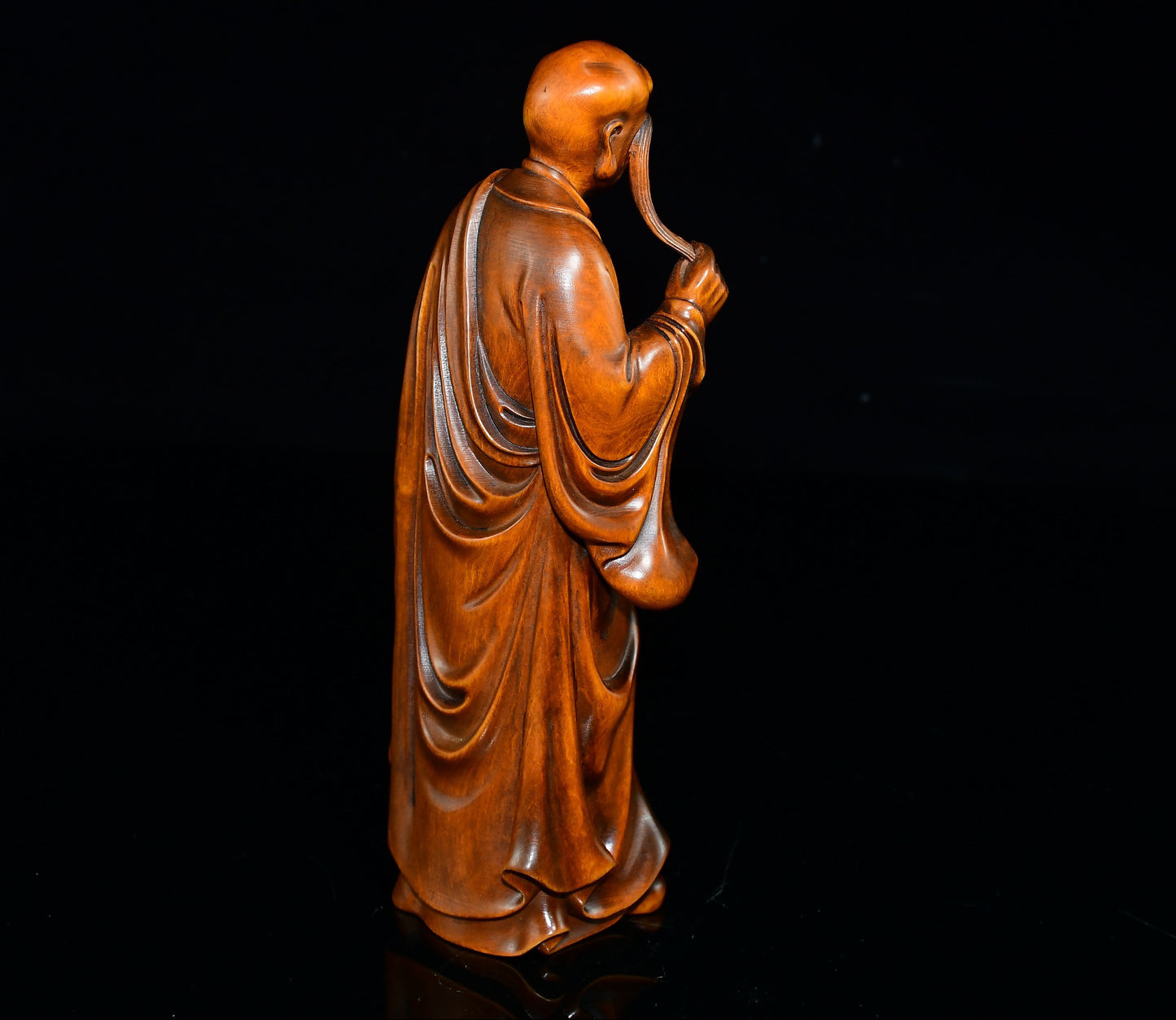 Boxwood long eyebrow Arhat decoration