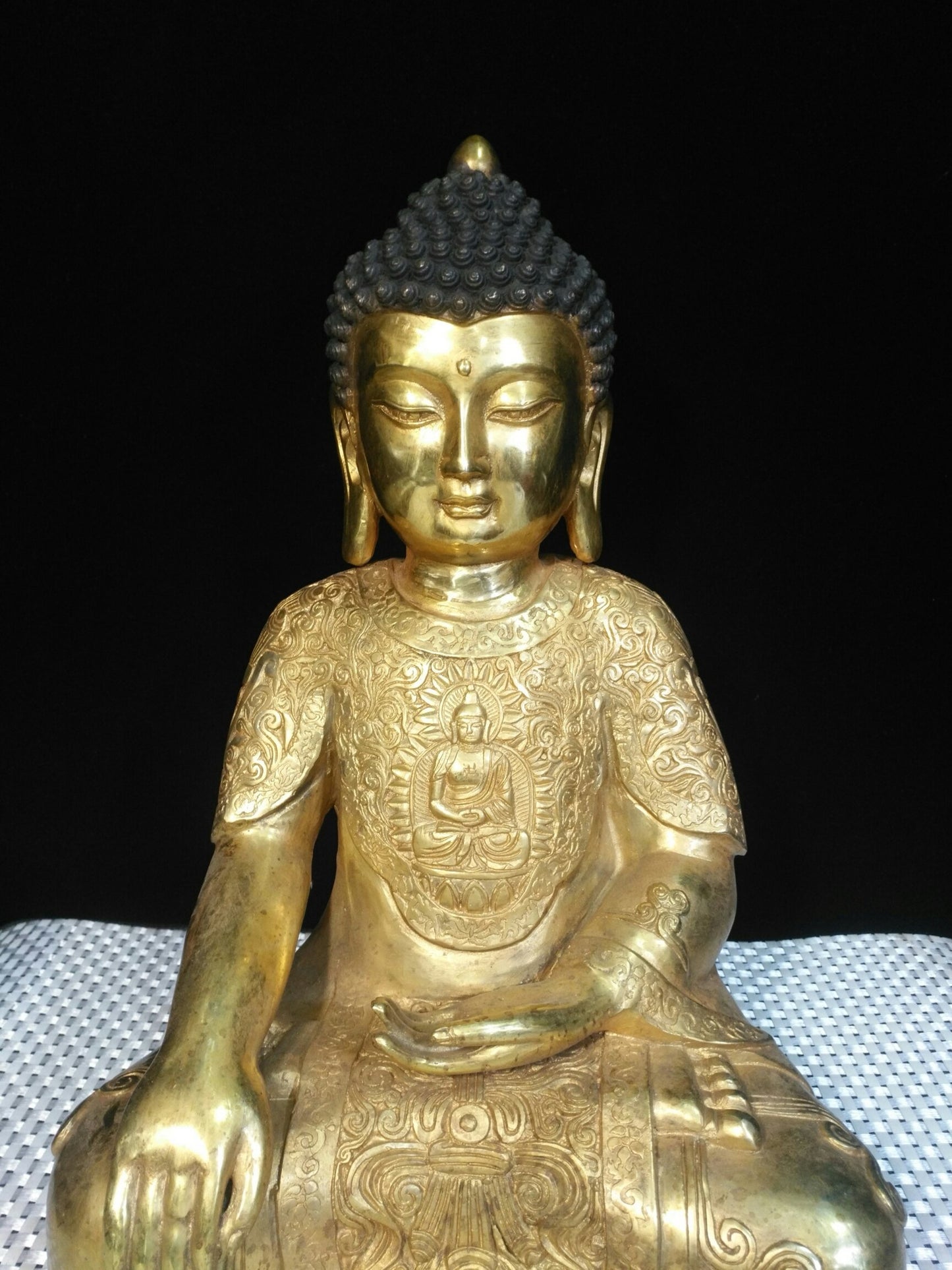 Pure copper Shakyamuni Buddha