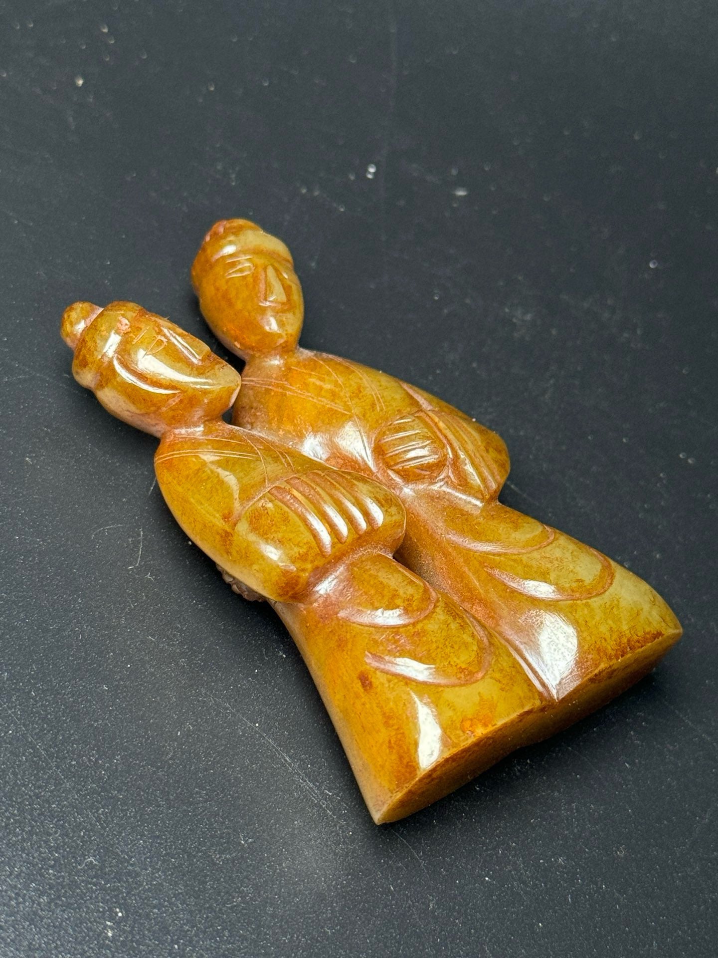 Chinese Antique Hotan Jade Jade Man