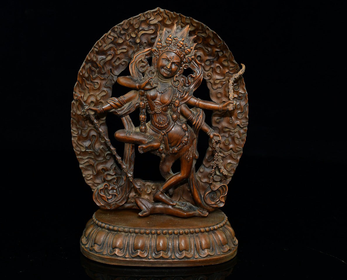 Huangyangmu Mahagala Protector Buddha Statue Ornament