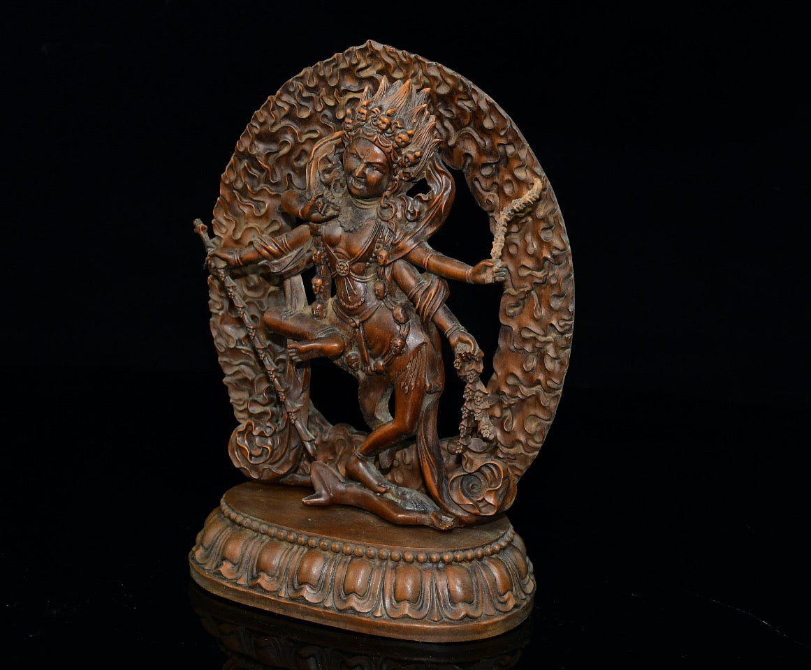 Huangyangmu Mahagala Protector Buddha Statue Ornament