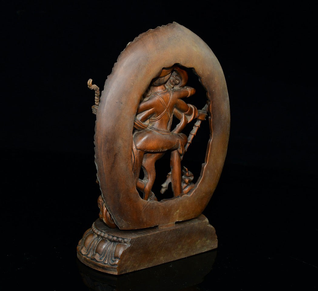 Huangyangmu Mahagala Protector Buddha Statue Ornament