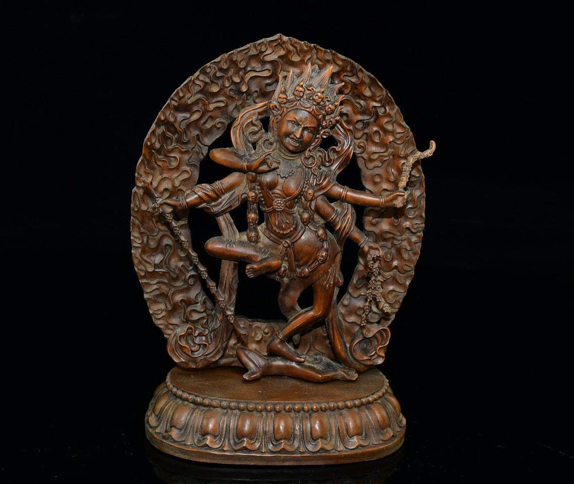 Huangyangmu Mahagala Protector Buddha Statue Ornament
