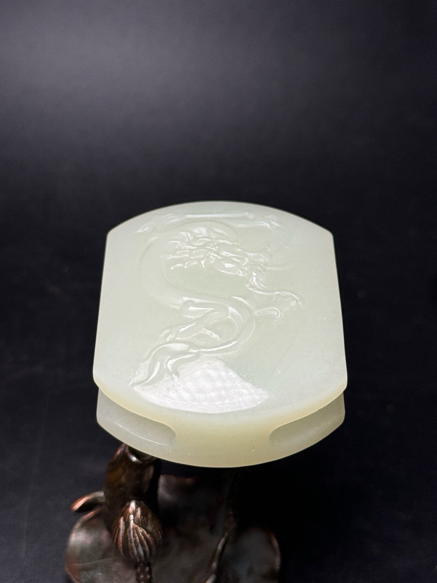 Chinese antique Hotan Jade belt buckle
