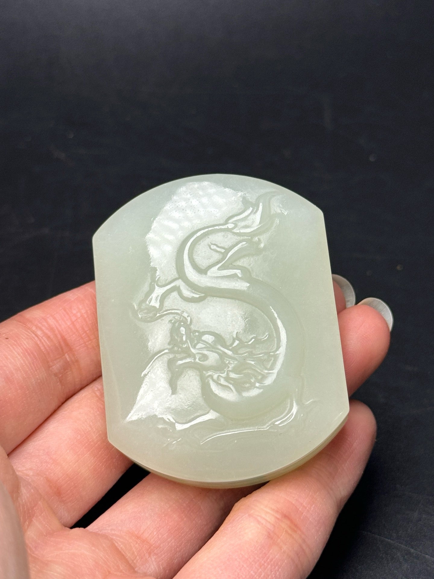 Chinese antique Hotan Jade belt buckle